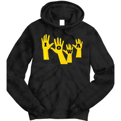 Iowa Football Iowa Waves Tie Dye Hoodie