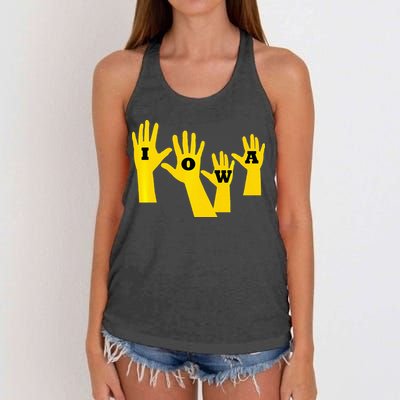 Iowa Football Iowa Waves Women's Knotted Racerback Tank