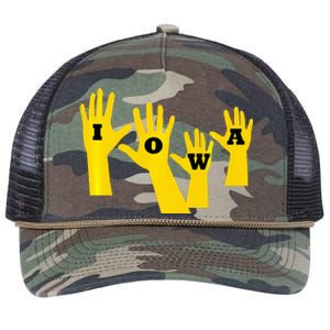 Iowa Football Iowa Waves Retro Rope Trucker Hat Cap