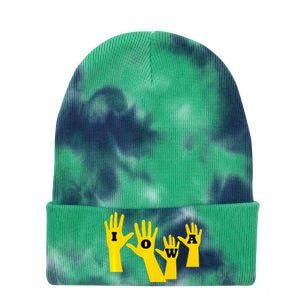 Iowa Football Iowa Waves Tie Dye 12in Knit Beanie