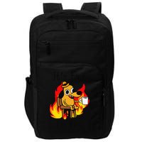 Its Fine Im Fine Everything Is Fine This Is Fine Meme Dog Impact Tech Backpack
