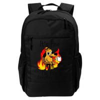 Its Fine Im Fine Everything Is Fine This Is Fine Meme Dog Backpack