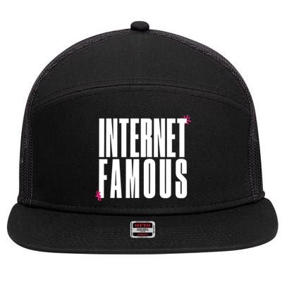 Internet Famous Icon 7 Panel Mesh Trucker Snapback Hat