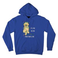 ItS Fine IM Fine Everything Is Fine Christmas Lights Gift Hoodie