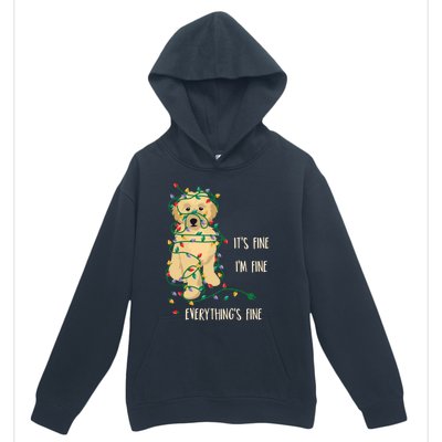 ItS Fine IM Fine Everything Is Fine Christmas Lights Gift Urban Pullover Hoodie