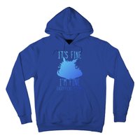 ItS Fine IM Fine Everything Is Fine Funny Cat Funny Gift Hoodie