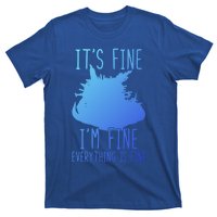 ItS Fine IM Fine Everything Is Fine Funny Cat Funny Gift T-Shirt