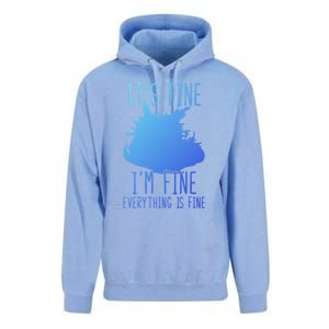 ItS Fine IM Fine Everything Is Fine Funny Cat Funny Gift Unisex Surf Hoodie