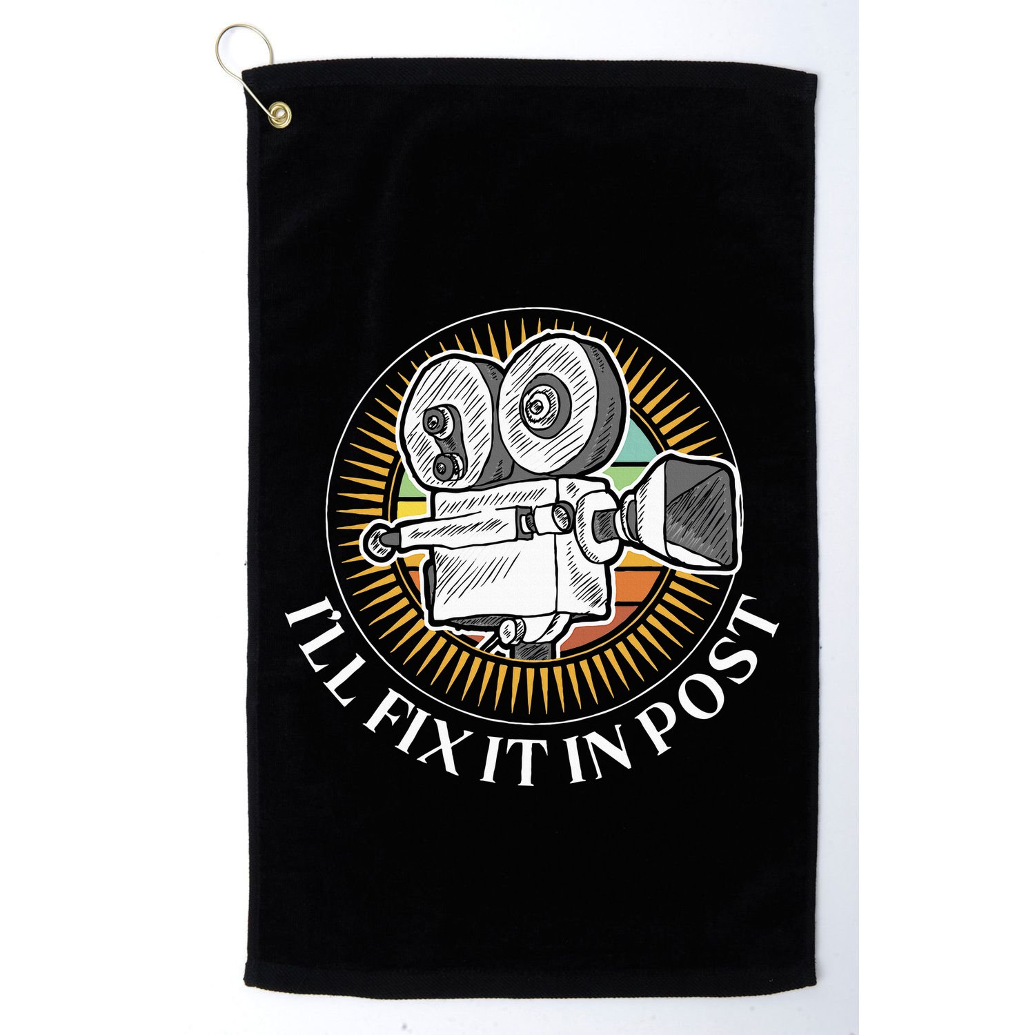 ILl Fix It In Post Filmmaker Cinema Film Gift Golf Towel