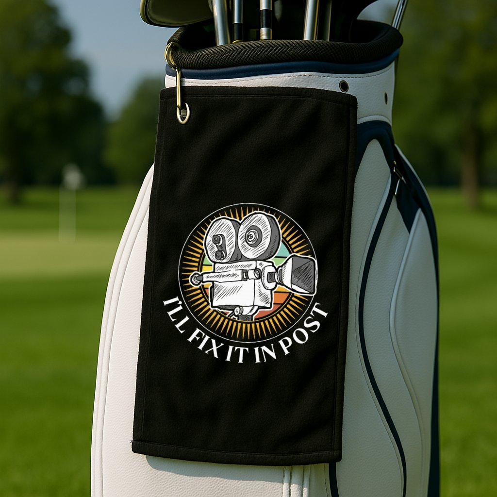 ILl Fix It In Post Filmmaker Cinema Film Gift Golf Towel