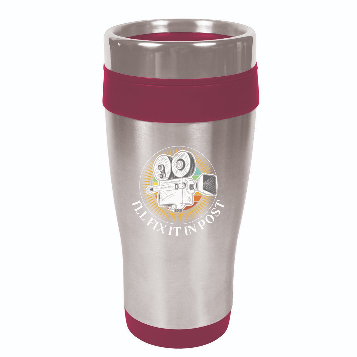 ILl Fix It In Post Filmmaker Cinema Film Gift 16oz Travel Tumbler