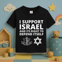 Idf Forces I Support Israel And Its Right To Defend Itself Toddler T-Shirt