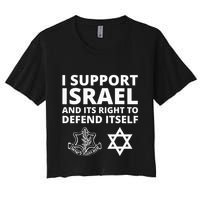 Idf Forces I Support Israel And Its Right To Defend Itself Crop Top