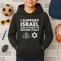Idf Forces I Support Israel And Its Right To Defend Itself Kids Hoodie