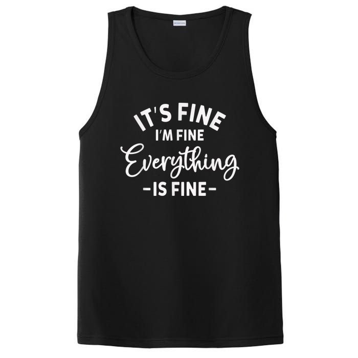 It's Fine I'm Fine Everything is Fine Plus Size 2XL 3XL Tops PosiCharge Competitor Tank