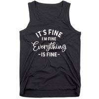 It's Fine I'm Fine Everything is Fine Plus Size 2XL 3XL Tops Tank Top