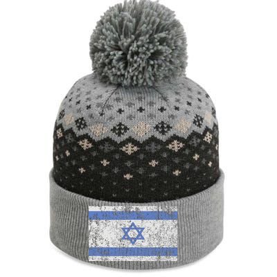 Israeli Flag Israel Jewish Star of David Jerusalem  The Baniff Cuffed Pom Beanie