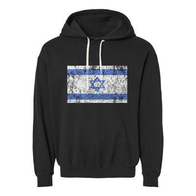 Israeli Flag Israel Jewish Star of David Jerusalem  Garment-Dyed Fleece Hoodie