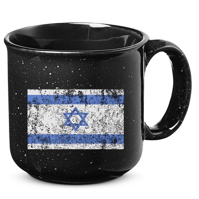 Israeli Flag Israel Jewish Star of David Jerusalem  15oz Campfire Ceramic Mug