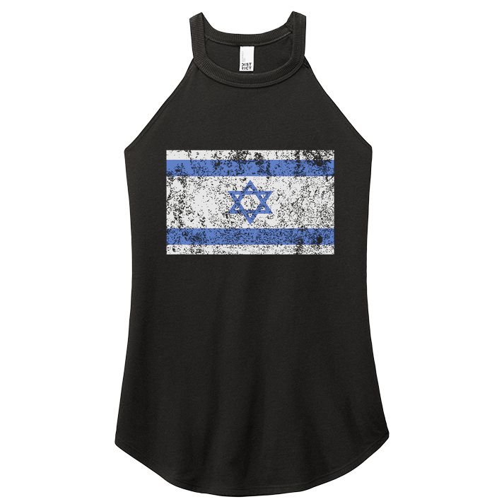 Israeli Flag Israel Jewish Star of David Jerusalem  Women's Perfect Tri Rocker Tank