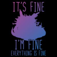 ItS Fine IM Fine Everything Is Fine Funny Cat Funny Gift Cooling Performance Crew T-Shirt