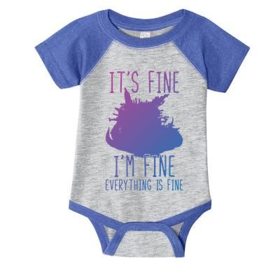 ItS Fine IM Fine Everything Is Fine Funny Cat Funny Gift Infant Baby Jersey Bodysuit