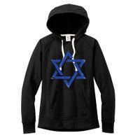 Israeli Flag Israel Jewish Symbol Star of David Pride Israel  Women's Fleece Hoodie