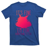 ItS Fine IM Fine Everything Is Fine Funny Cat Funny Gift T-Shirt