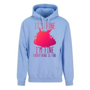 ItS Fine IM Fine Everything Is Fine Funny Cat Funny Gift Unisex Surf Hoodie