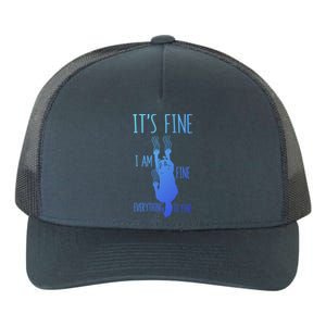 ItS Fine IM Fine Everything Is Fine Scratching Cat Funny Gift Yupoong Adult 5-Panel Trucker Hat