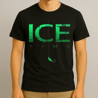 Ice Fishing - Ice Time with Ice Jig - Ice Fisherman T-Shirt