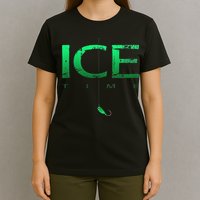 Ice Fishing - Ice Time with Ice Jig - Ice Fisherman T-Shirt