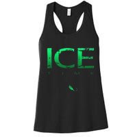 Ice Fishing - Ice Time with Ice Jig - Ice Fisherman Women's Racerback Tank