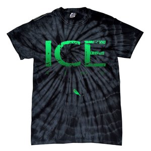 Ice Fishing - Ice Time with Ice Jig - Ice Fisherman Tie-Dye T-Shirt