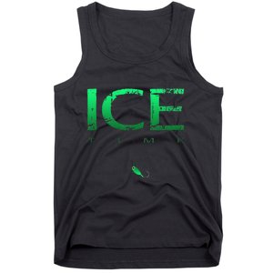 Ice Fishing - Ice Time with Ice Jig - Ice Fisherman Tank Top