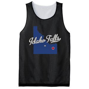 Idaho Falls Idaho ID Map Mesh Reversible Basketball Jersey Tank