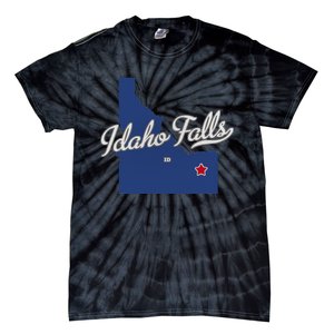 Idaho Falls Idaho ID Map Tie-Dye T-Shirt