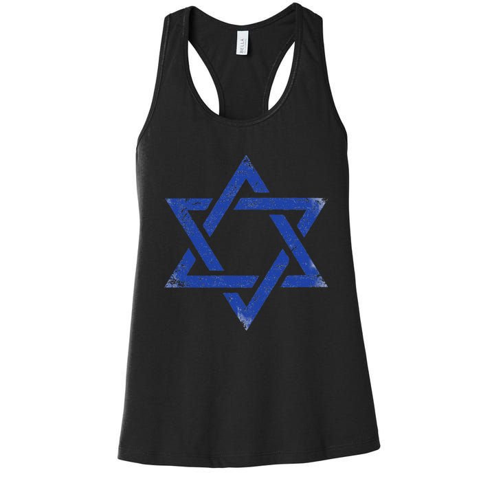 Israeli Flag Israel Jewish Symbol Star Of David Pride Israel Women's Racerback Tank