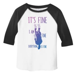 ItS Fine IM Fine Everything Is Fine Scratching Cat Funny Gift Toddler Fine Jersey T-Shirt