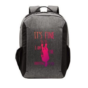 ItS Fine IM Fine Everything Is Fine Scratching Cat Funny Gift Vector Backpack