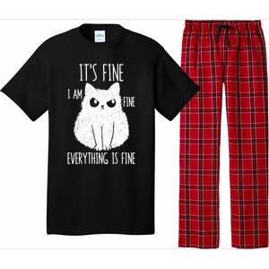 ItS Fine IM Fine Everything Is Fine Stressed Freakedout Gift Pajama Set