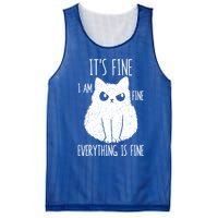 ItS Fine IM Fine Everything Is Fine Stressed Freakedout Gift Mesh Reversible Basketball Jersey Tank