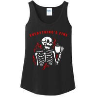 Im Fine Its Fine Everything Is Fine Ladies Essential Tank