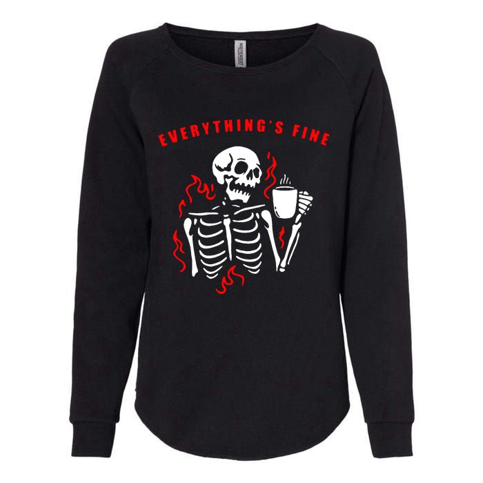 Im Fine Its Fine Everything Is Fine Womens California Wash Sweatshirt