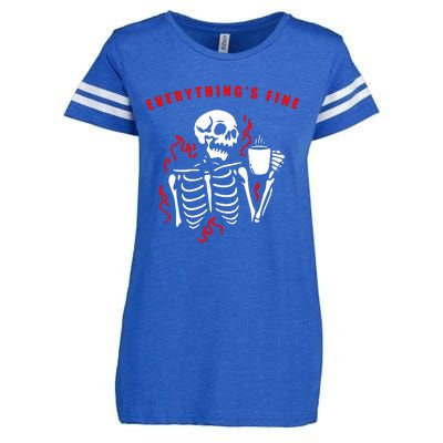 Im Fine Its Fine Everything Is Fine Enza Ladies Jersey Football T-Shirt