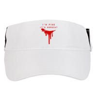 IM Fine ItS Borscht Funny Russian Beets Soup Blood Splat Adult Drive Performance Visor
