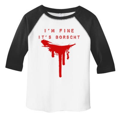 IM Fine ItS Borscht Funny Russian Beets Soup Blood Splat Toddler Fine Jersey T-Shirt