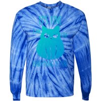 ItS Fine IM Fine Everything Is Fine Stressedout Black Cat Cool Gift Tie-Dye Long Sleeve Shirt