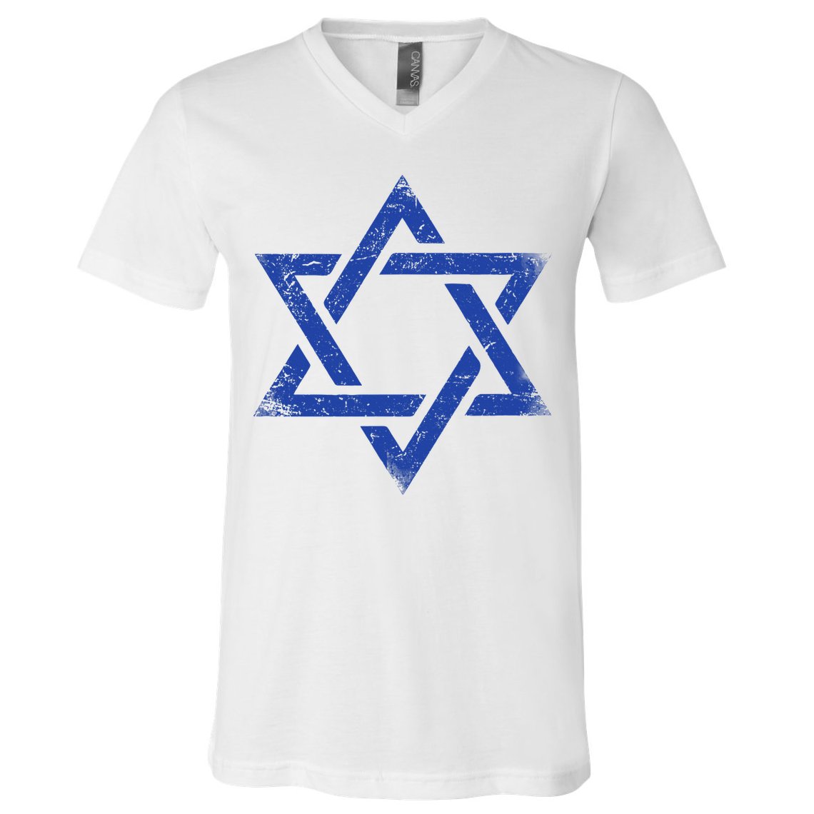 Israeli Flag Israel Jewish Symbol Star of David Pride Israel  V-Neck T-Shirt