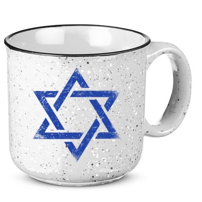 Israeli Flag Israel Jewish Symbol Star of David Pride Israel  15oz Campfire Ceramic Mug